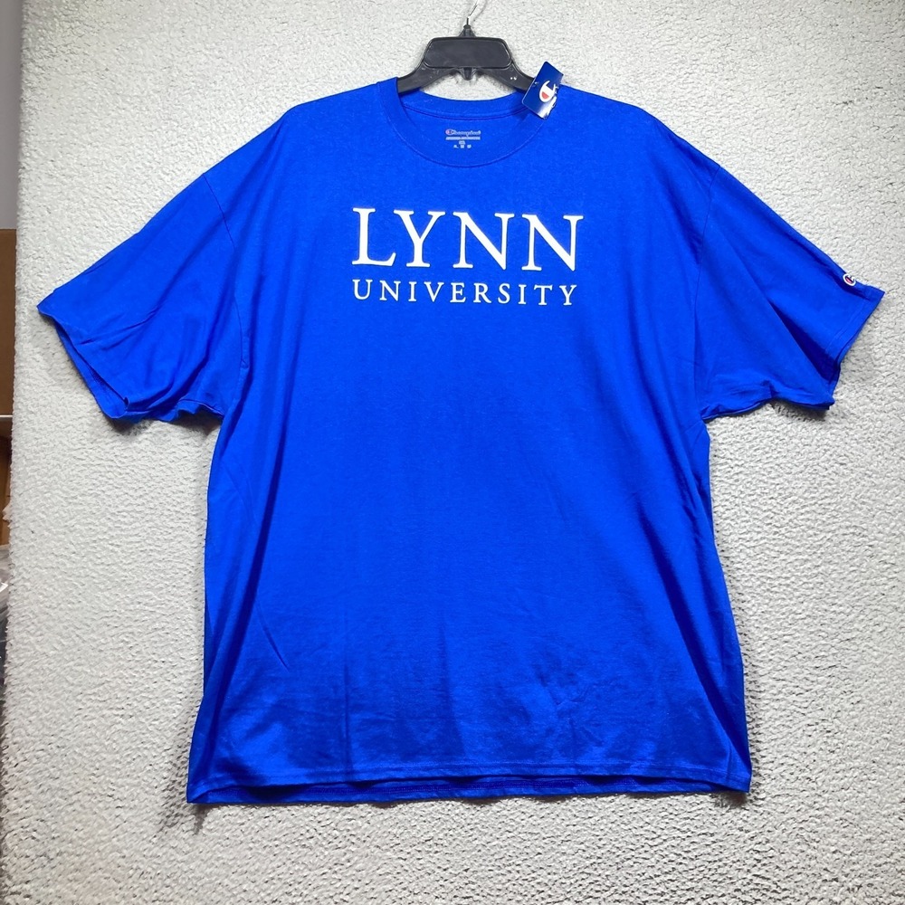 Lynn University Fighting Knight T Shirt Adult 3XL NEW Blue Short Sleeve Champion